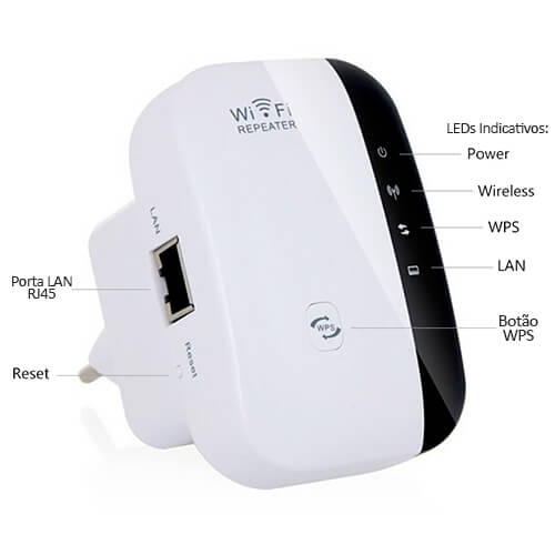 Repetidor WiFi Ampliador de Sinal Wireless/WifiBoost