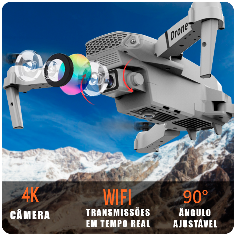 Drone Profissional Wifi / Zangão 4k - 1080p